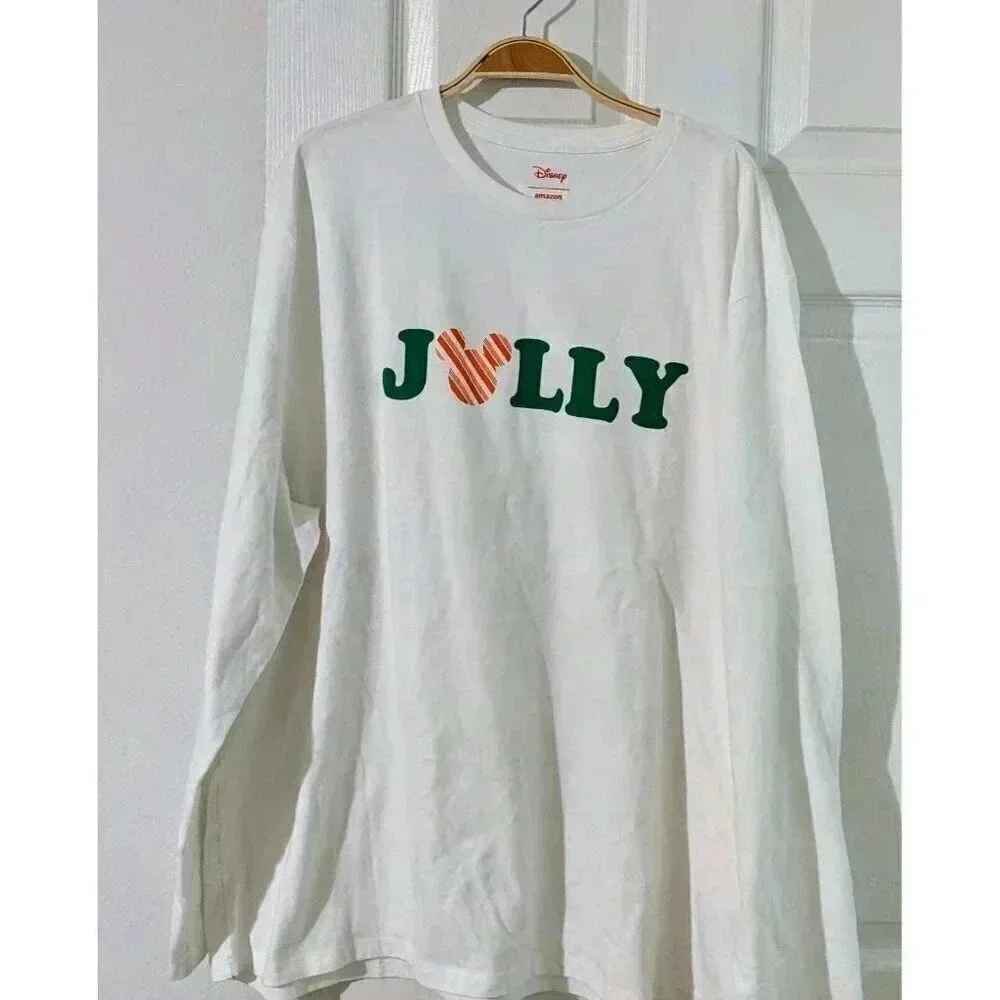 Disney‎ Holiday Long Sleeve Size XXL Jolly Mickey Mouse NWOT
